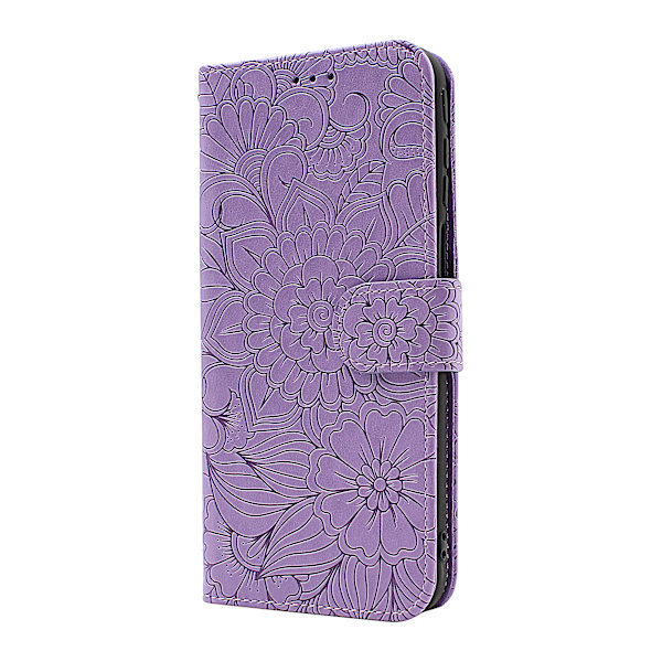Flower Standcase Wallet Motorola Moto G31/G41 Blå