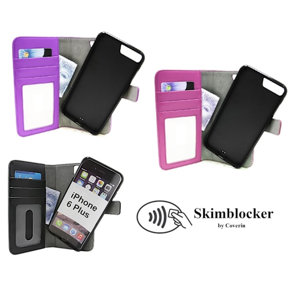 Skimblocker Magnet Wallet iPhone 6 Plus/6s Plus Svart