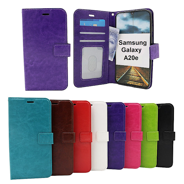 Crazy Horse Wallet Samsung Galaxy A20e (A202F/DS) Grön