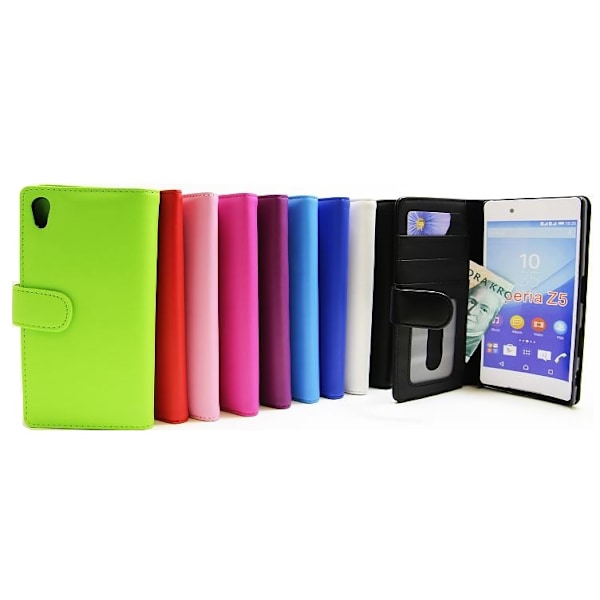 Plånboksfodral Sony Xperia Z5 (E6653) Hotpink