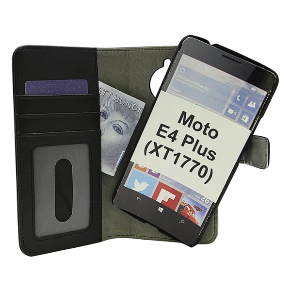 Magnet Wallet Moto E4 Plus (XT1770) Svart