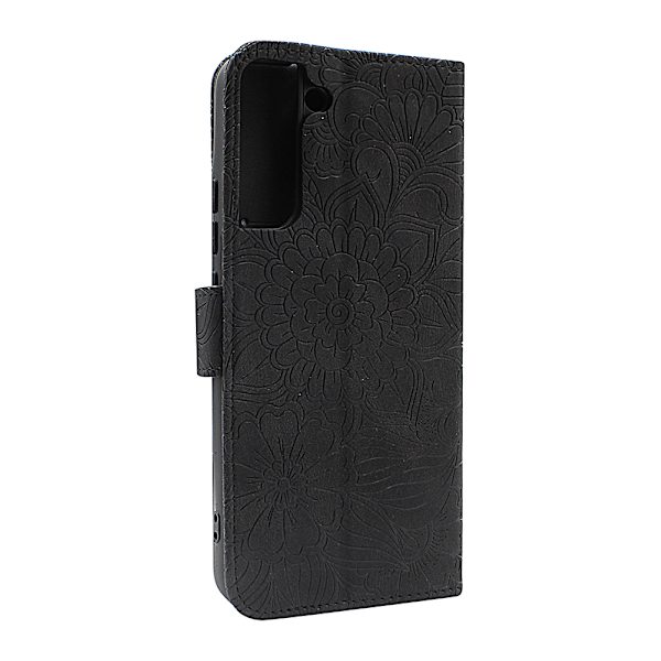 Flower Standcase Wallet Samsung Galaxy S22 Plus 5G Aqua