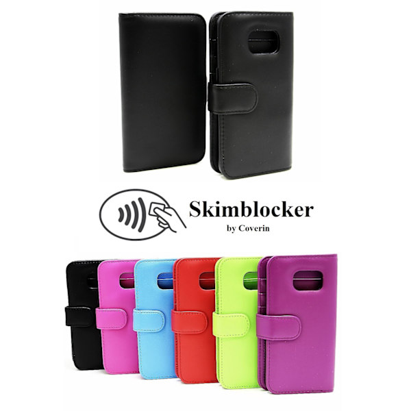 Skimblocker Plånboksfodral Samsung Galaxy S7 Edge (G935F) Svart
