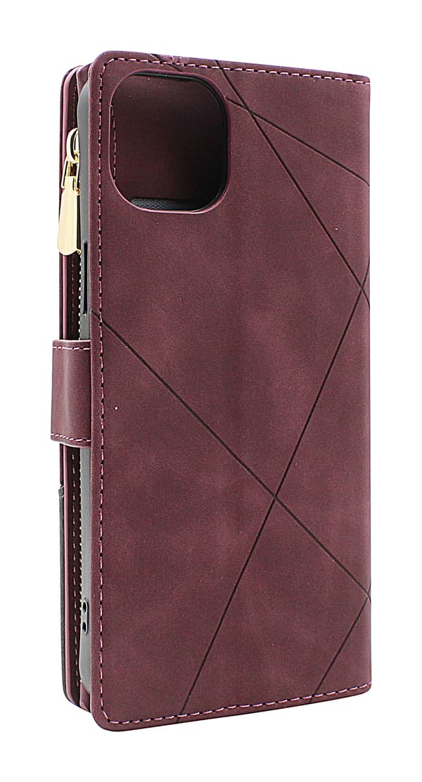 XL Standcase Lyxfodral iPhone 15 Plus Marinblå