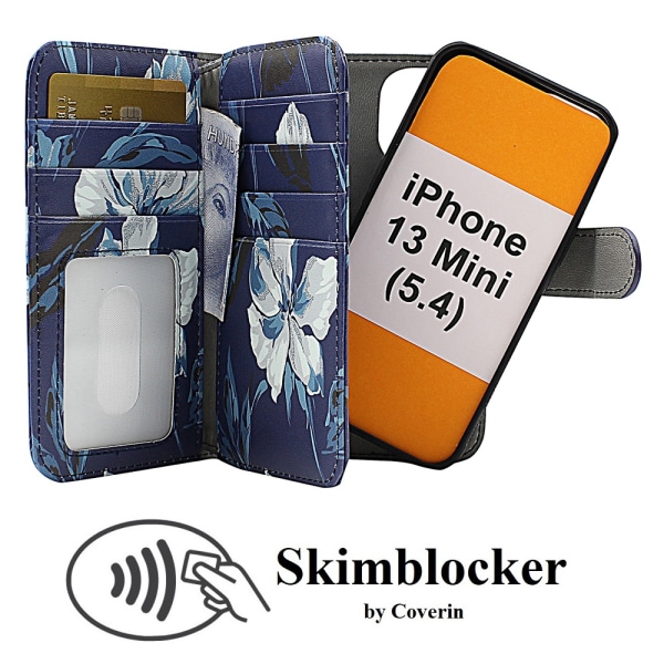 Skimblocker XL Magnet Designwallet iPhone 13 Mini (5.4)