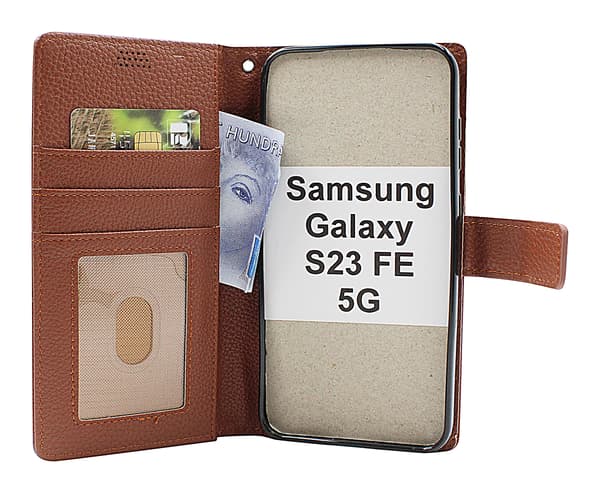New Standcase Wallet Samsung Galaxy S23 FE 5G Ljusblå