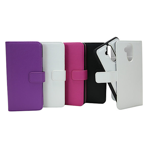 Skimblocker Magnet Wallet Huawei Mate 20 Lite Svart
