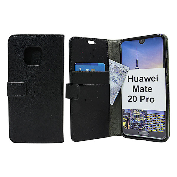 Standcase Wallet Huawei Mate 20 Pro Svart