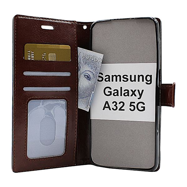 Crazy Horse Wallet Samsung Galaxy A32 5G (A326B) Grön