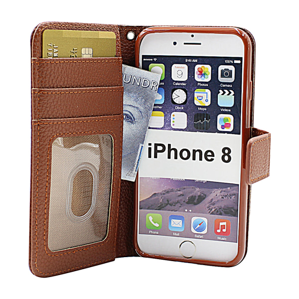 New Standcase Wallet iPhone 8 Brun G764