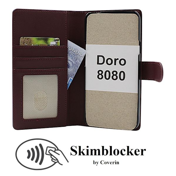 Skimblocker Doro 8080 Plånboksfodral Svart