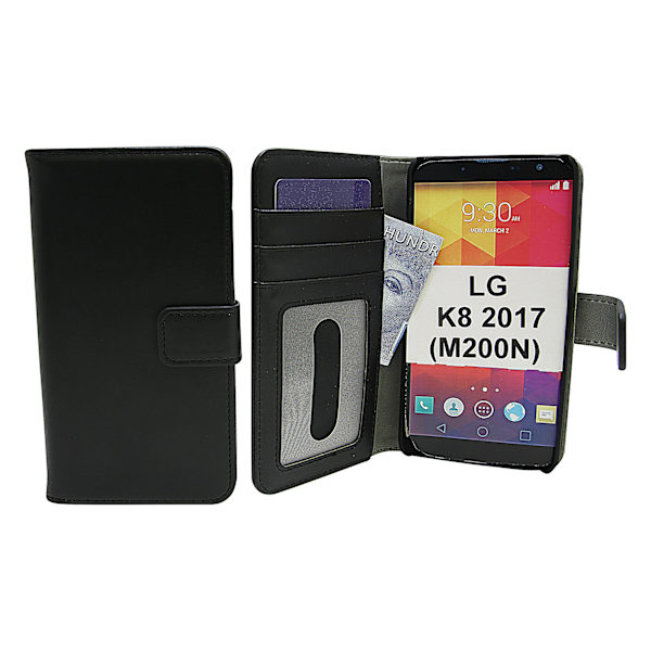 Skimblocker Magnet Wallet LG K8 2017 (M200N) Svart
