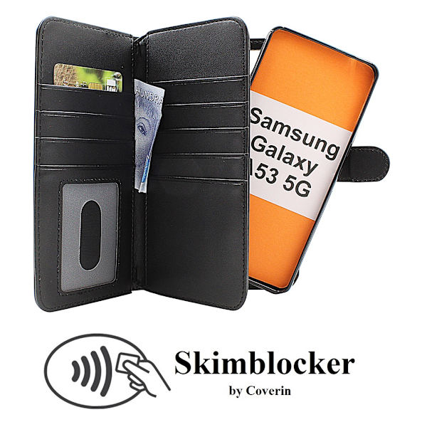 Skimblocker XL Magnet Fodral Samsung Galaxy A53 5G (A536B) Svart