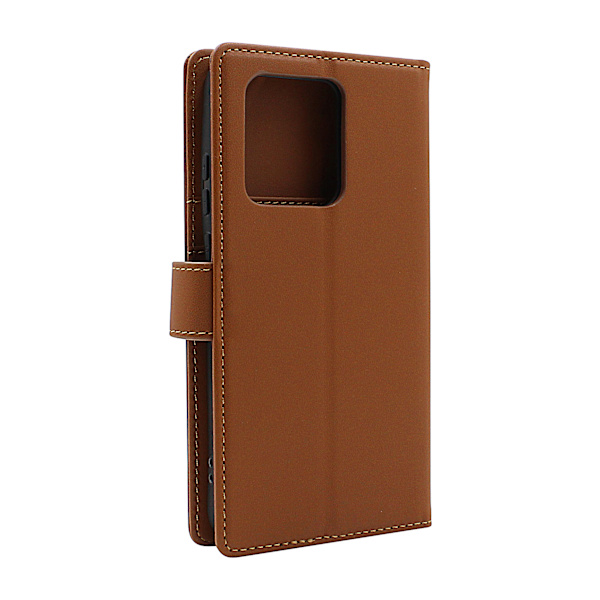 Skimblocker Motorola Edge 50 Neo Plånboksfodral Brun