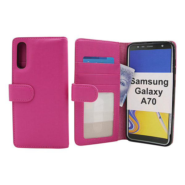 Skimblocker Plånboksfodral Samsung Galaxy A70 (A705F/DS) Hotpink