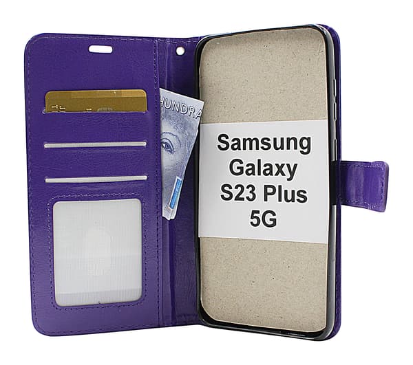 Crazy Horse Wallet Samsung Galaxy S23 Plus 5G Grön