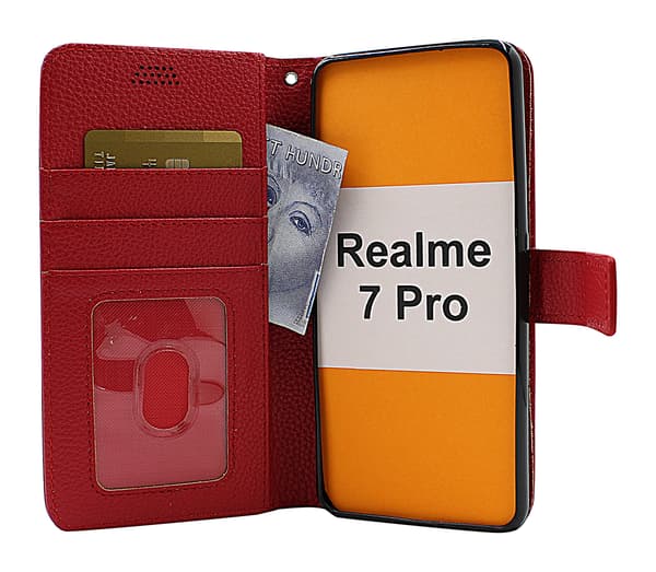 New Standcase Wallet Realme 7 Pro Brun