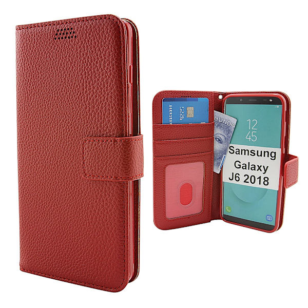 New Standcase Wallet Samsung Galaxy J6 2018 (J600FN/DS) Svart