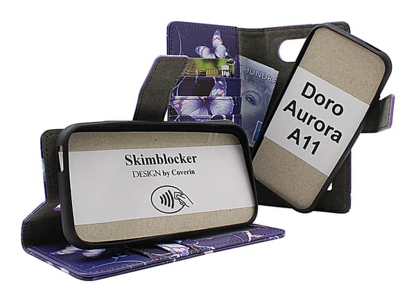 Skimblocker Doro Aurora A11 Magnet Plånboksfodral Design