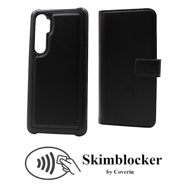 Skimblocker Magnet Wallet Xiaomi Mi Note 10 Lite (Svart)