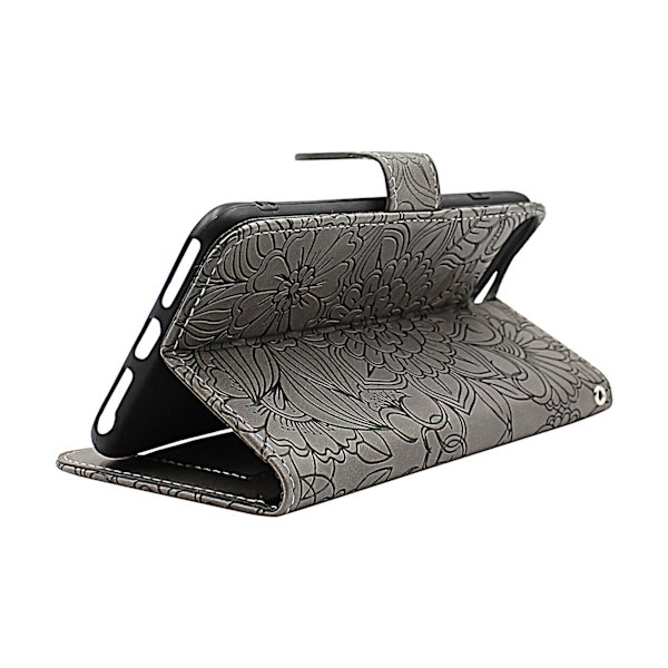 Flower Standcase Wallet iPhone 6 Plus / 7 Plus / 8 Plus Blå