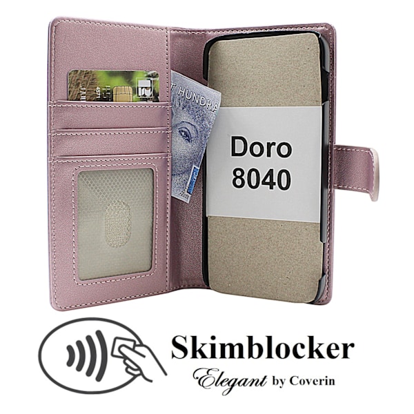 Skimblocker Doro 8040 Plånboksfodral Lila