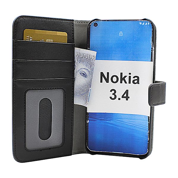 Skimblocker Magnet Fodral Nokia 3.4