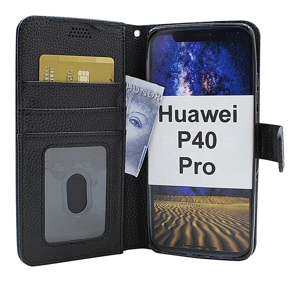 New Standcase Wallet Huawei P40 Pro Svart