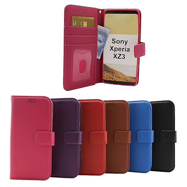 New Standcase Wallet Sony Xperia XZ3 Hotpink