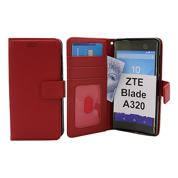 New Standcase Wallet ZTE Blade A320 Röd