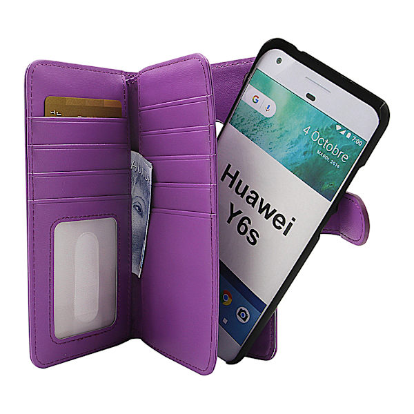 Skimblocker XL Magnet Wallet Huawei Y6s Lila