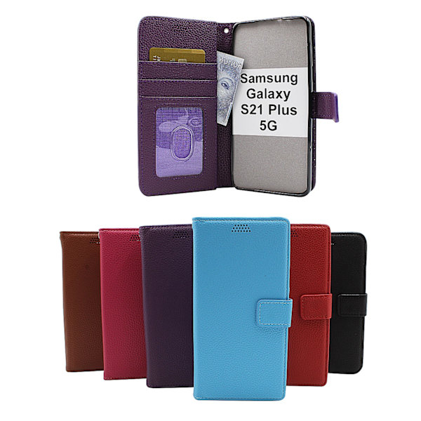 New Standcase Wallet Samsung Galaxy S21 Plus 5G (G996B) Brun