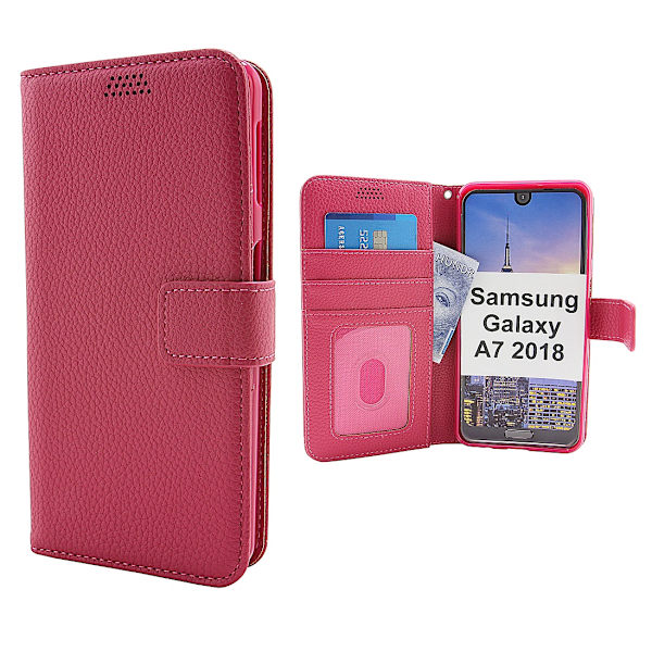 New Standcase Wallet Samsung Galaxy A7 2018 (A750FN/DS) Hotpink