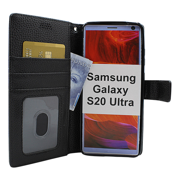 New Standcase Wallet Samsung Galaxy S20 Ultra (G988B) Svart