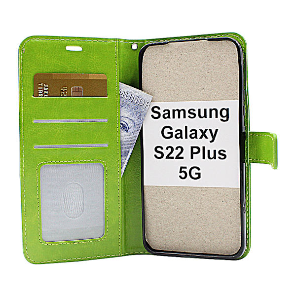 Crazy Horse Wallet Samsung Galaxy S22 Plus 5G (SM-S906B/DS) Svart