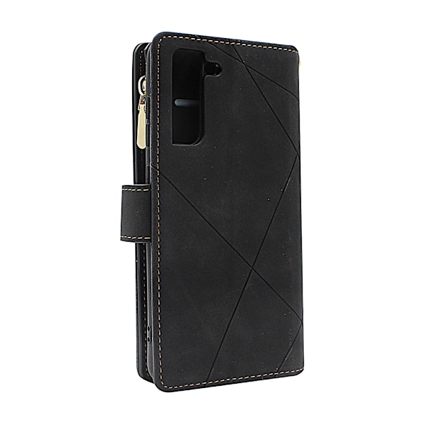 XL Standcase Lyxfodral Samsung Galaxy S21 FE 5G (SM-G990B) Marinblå