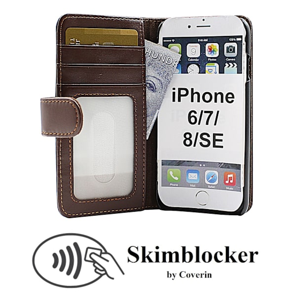 Skimblocker Wallet iPhone SE (2nd Generation) Brun G663