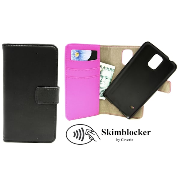 Skimblocker Magnet Wallet Samsung Galaxy S5 / S5 Neo Svart