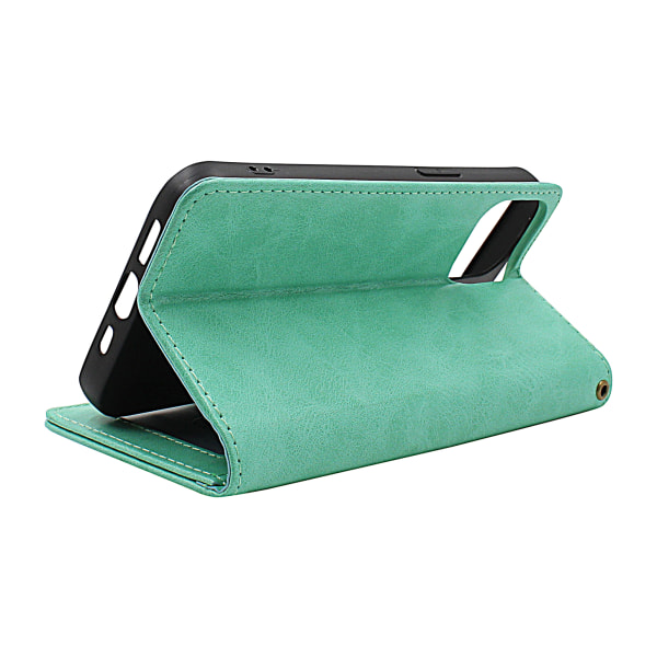 Zipper Standcase Wallet iPhone 14 Pro (6.1) Svart