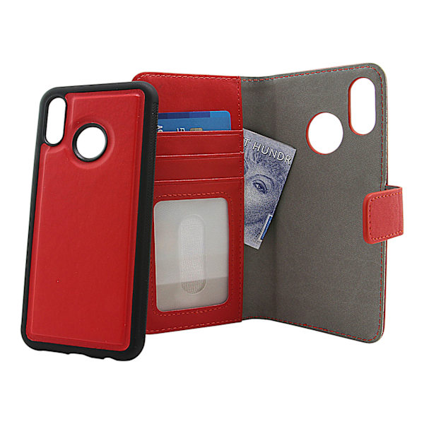 Skimblocker Magnet Wallet Huawei P20 Lite Röd