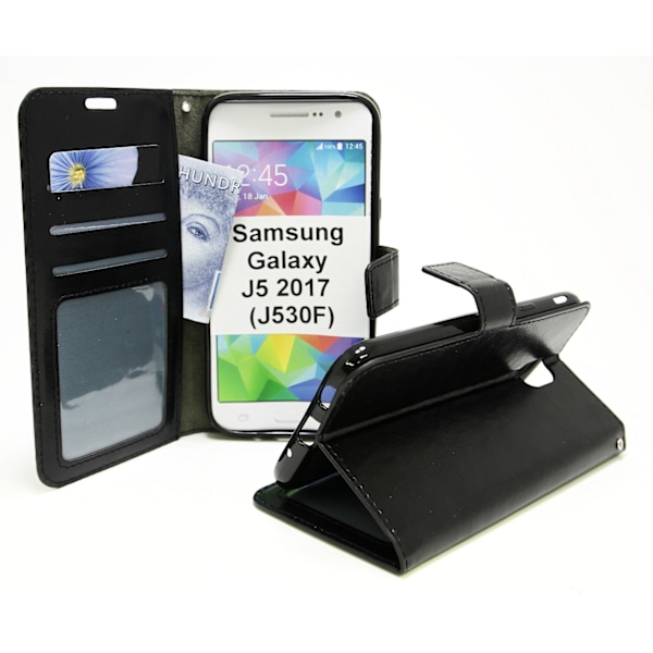 Crazy Horse Wallet Samsung Galaxy J5 2017 (J530FD) Svart