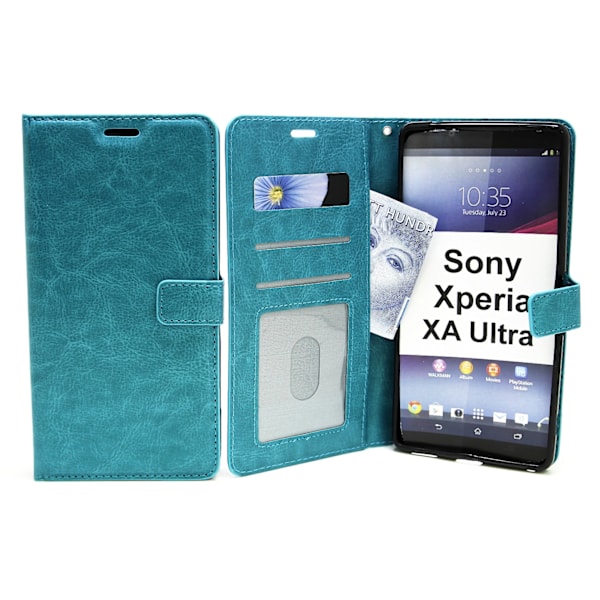 Crazy Horse Wallet Sony Xperia XA Ultra (G3211) Turkos