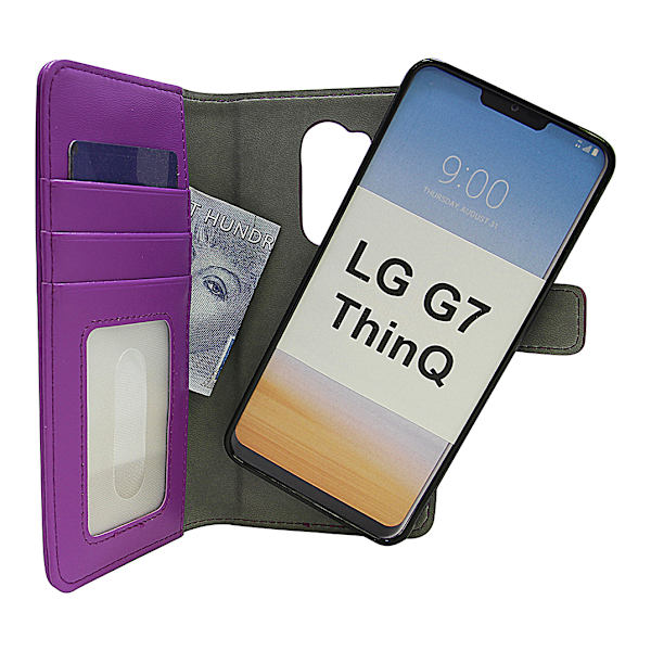 Skimblocker Magnet Wallet LG G7 ThinQ (G710M) Lila