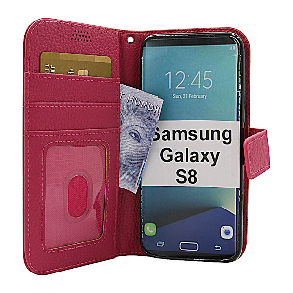 New Standcase Wallet Samsung Galaxy S8 (G950F) Hotpink