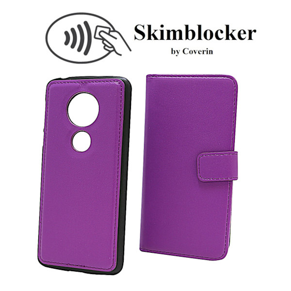 Skimblocker Magnet Wallet Moto E5 / Moto E (5th gen) Lila