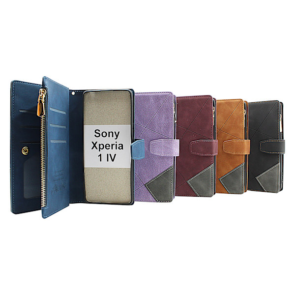 XL Standcase Lyxfodral Sony Xperia 1 IV (XQ-CT54) Svart