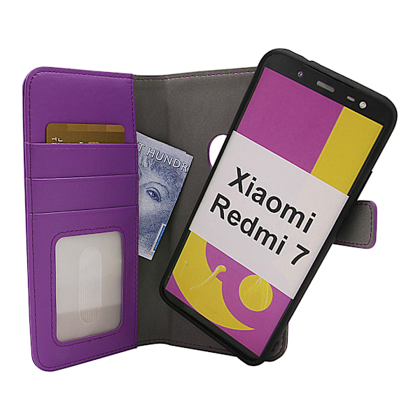 Skimblocker Magnet Wallet Xiaomi Redmi 7 Lila