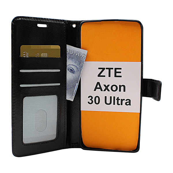 Crazy Horse Wallet ZTE Axon 30 Ultra 5G Svart
