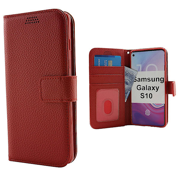 Standcase Wallet Samsung Galaxy S10 (G973F) Röd