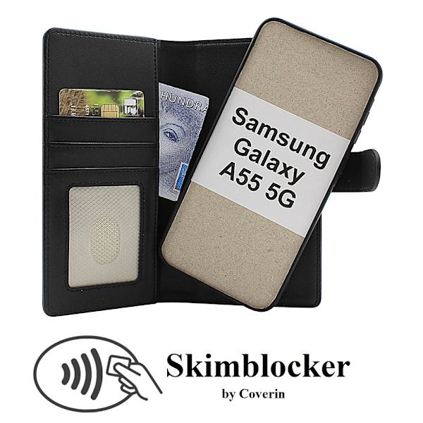 Skimblocker Magnet Fodral Samsung Galaxy A55 5G Svart